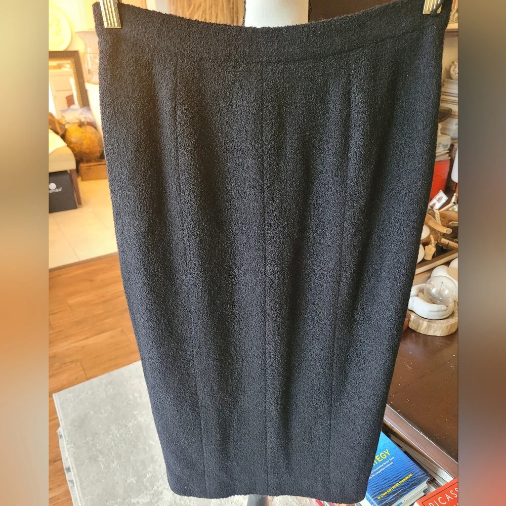 Chanel Wool Pencil Skirt